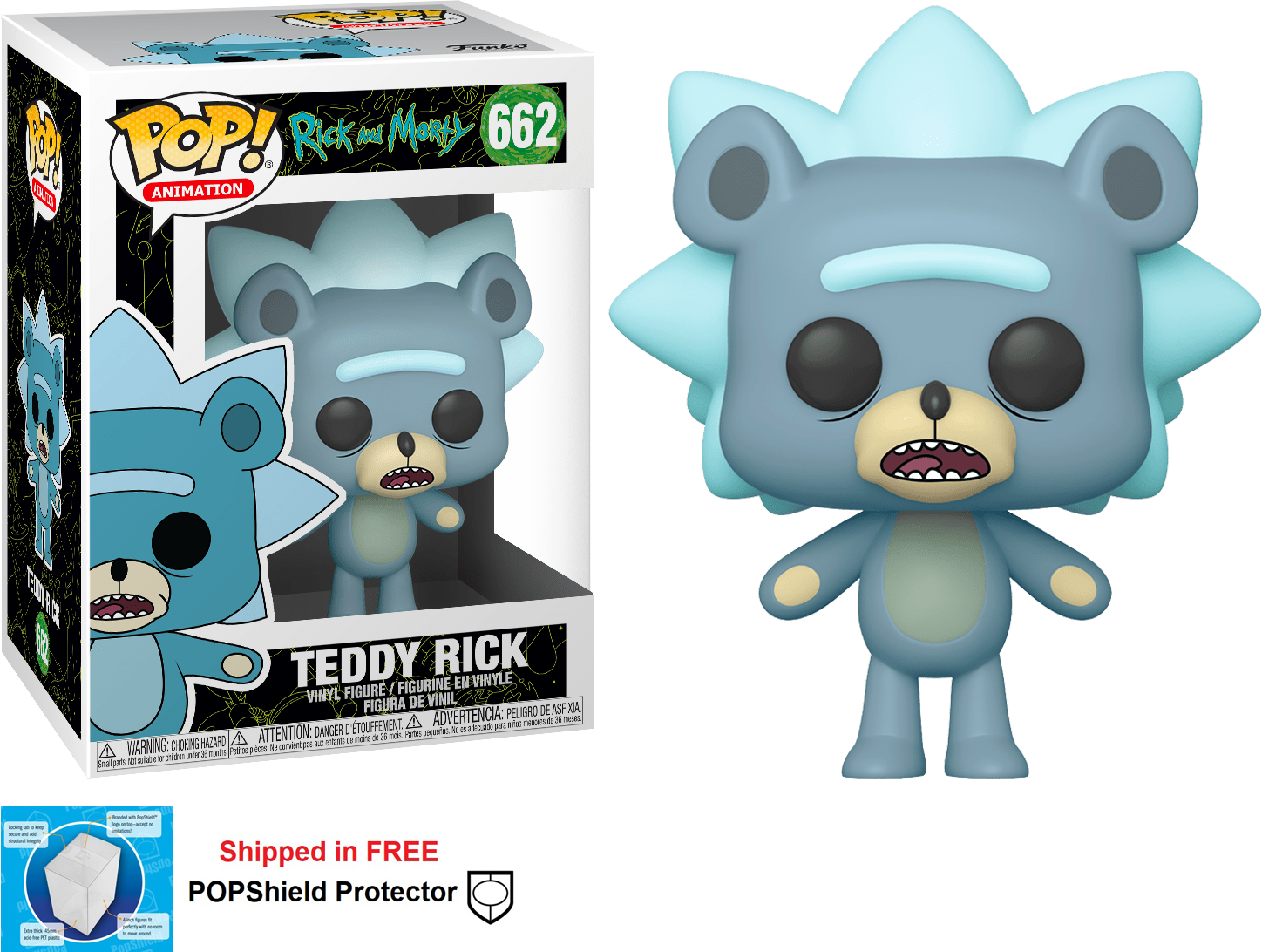 Funko POP Animation Rick and Morty Teddy Rick #662